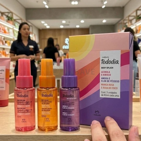 Kit Natura Tododia Body Splash Miniaturas Verão (3 Unidades)