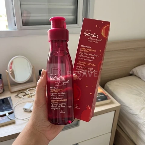 Body Splash Natura Tododia Romã E Amêndoas Glaceadas 200ml