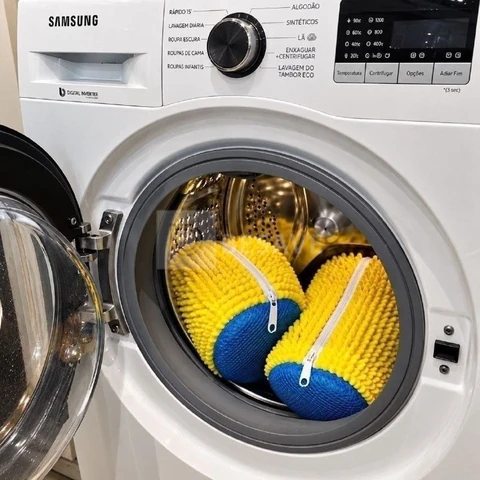 Kit 2 Saco Para Lavar Sapatos Na Máquina De Lavar Prático