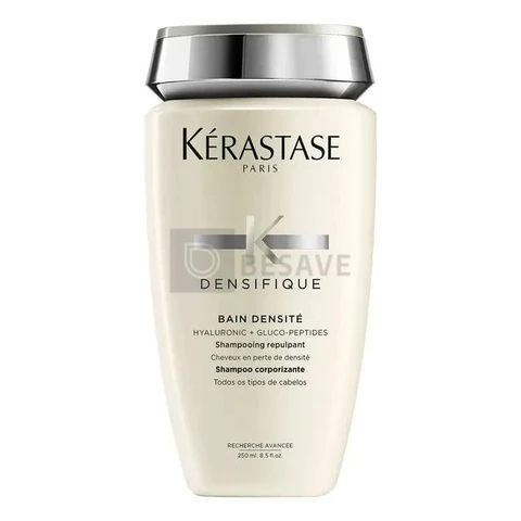 Kérastase Densifique Bain Densité Shampoo Densificador para Cabelos Finos com Perda de Densidade, Fortalece e Dá Volume, Com Stemoxydine e Ácido Hialurônico, 250 ml