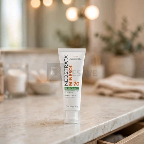 Protetor Solar Facial Minesol Oil Control, Sem Cor, FPS 70, 40g