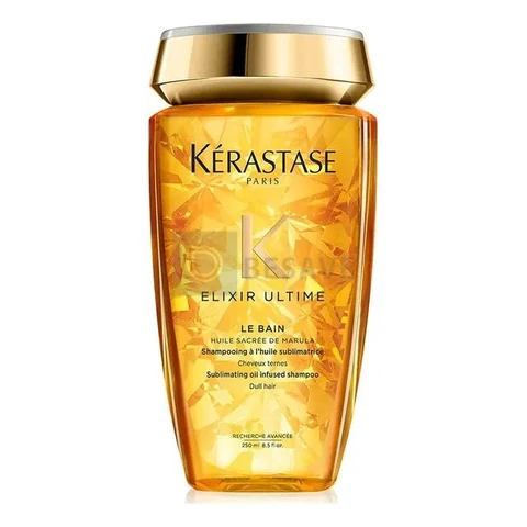 Shampoo de Nutrição com Óleo de Argan, Limpeza Profunda e Brilho Radiante e Maciez para Todos os Tipos de Cabelo, Elixir Ultime Le Bain, Kérastase 250ml