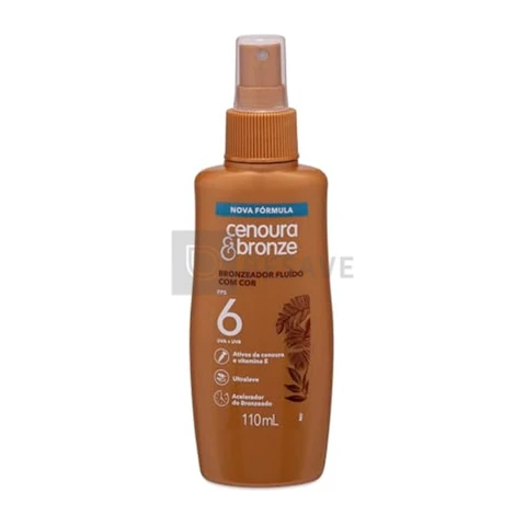 Bronzeador Fluído com Cor FPS 6 Cenoura & Bronze 110ml