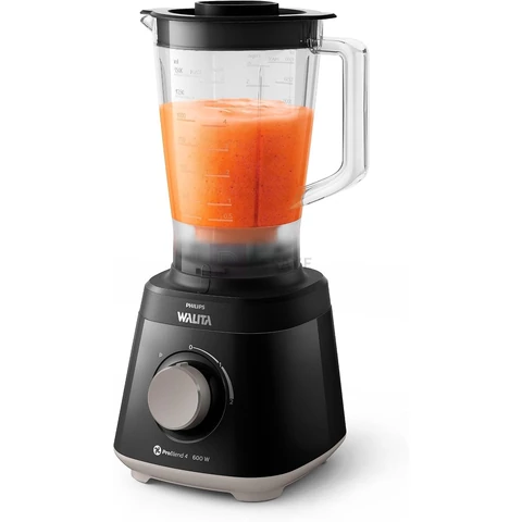 Philips Walita Liquidificador Daily Jarra San 600W, Preto, 220V