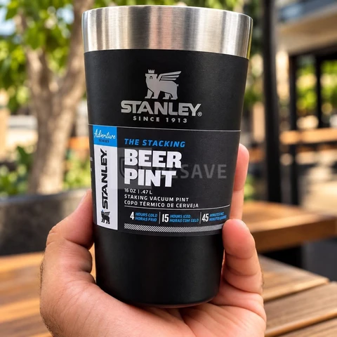 Copo Térmico para Cerveja Stanley Pint Adventure Black 2.0 354ml