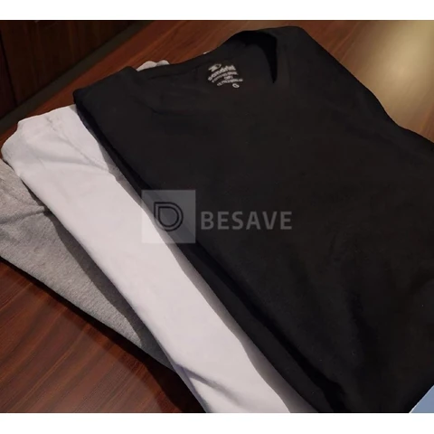 Kit 3 Camisetas Algodão Dia Dia Sandrini Básica Conforto