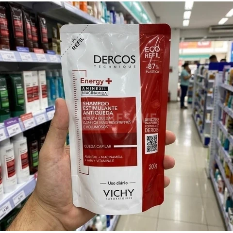 Shampoo Antiqueda Estimulante com Aminexil, Dercos Energy+ Vichy, 200g