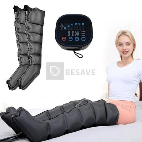 Massageador de Perna, Relaxe os Meridianos,Melhore a Circulação Sanguínea e alívio da dor,8 Tipos de Botas de Massagem de Perna Completa com Força de Compressão de Ar, 6 Padrões 110/220v para Inchaço, Plugue da UE (110, Volts)