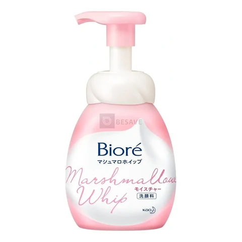 Sabonete Facial em Espuma Bioré Marshmallow Whip para Todos os Tipos de Pele