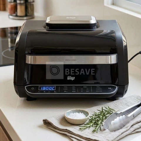 Fritadeira Elétrica Air Fryer 8 em 1 Wap Barbecue Heat Digital Wc Ab1030 127V