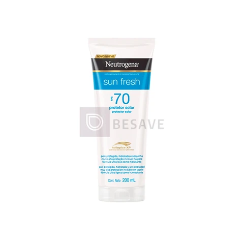Protetor Solar Corporal em Loção Neutrogena Sun Fresh, FPS 70, 200ml