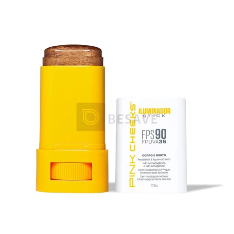 Iluminador Corporal e Facial, Bronze, FPS 90, FPUVA 35, 17,5g