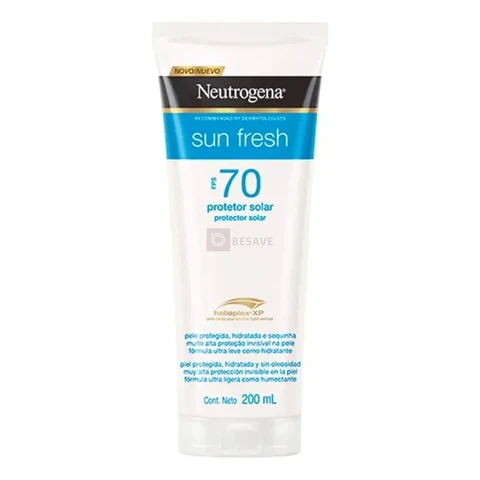 Protetor Solar Corporal Neutrogena Sun Fresh FPS 70, 200ml
