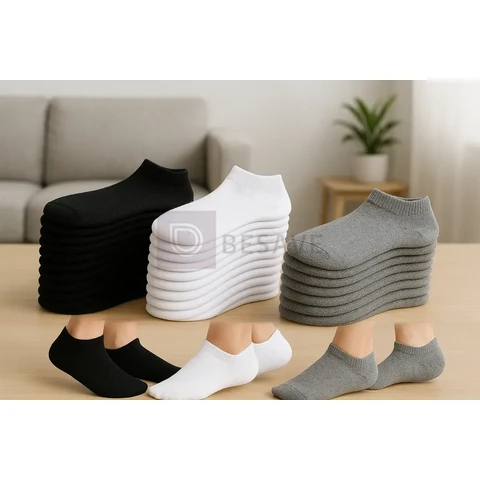 Kit 24 Pares Meia Soquete Cano Curto Unissex Atacado Cores
