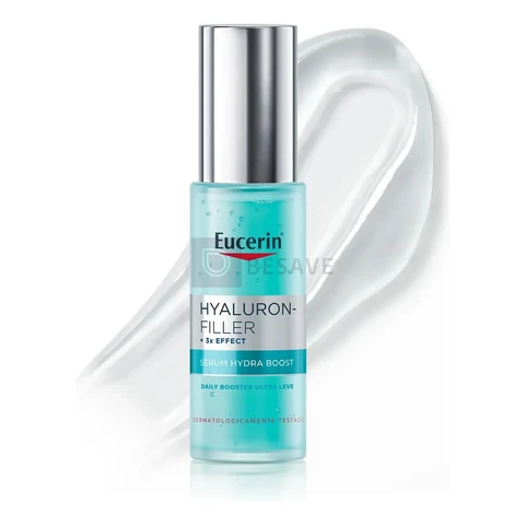 EUCERIN Sérum Facial Daily Booster Ultraleve 30ml, 24h Hidratação, Fortalecedor, Hyaluron-Filler, Ácido Hialurônico, Antirrugas, Hidratante