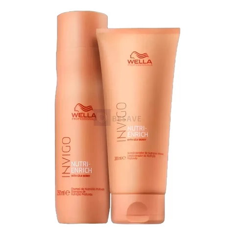 Kit Wella Invigo Nutri Enrich Shampoo 250ml + Condicionador