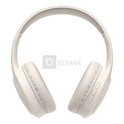Fone De Ouvido Headphone Dapon H02d Bluetooth 5.1 Over-ear 22 Horas De Bateria Bege