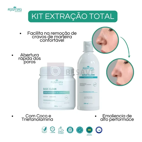 Kit Extração De Cravos Sem Dor - Phytotratha