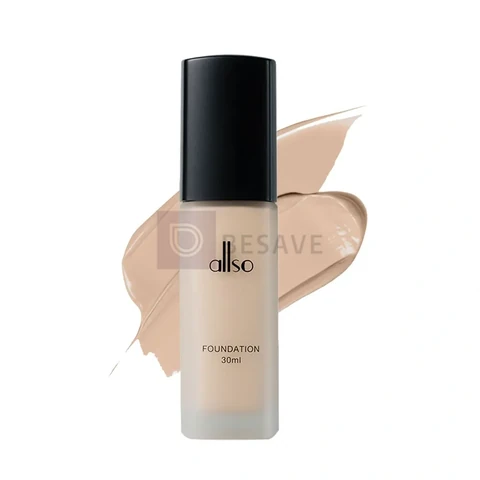 Base Líquida Matte Facial Allso Honey Peach Alta Cobertura Longa Duração Sem Cravar Sem Oleosidade Toque Aveludado Acabamento Natural Sem Poros Pele Macia Respira Long Lasting High Coverage 30ml