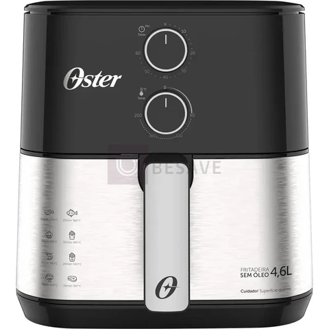 Fritadeira Elétrica Oster sem Óleo 4,6L Compact Inox 220V OFRT520