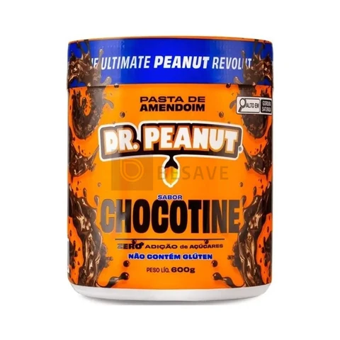 DR. Peanut Pasta de Amendoim Sabor Chocotine, Pote 600g
