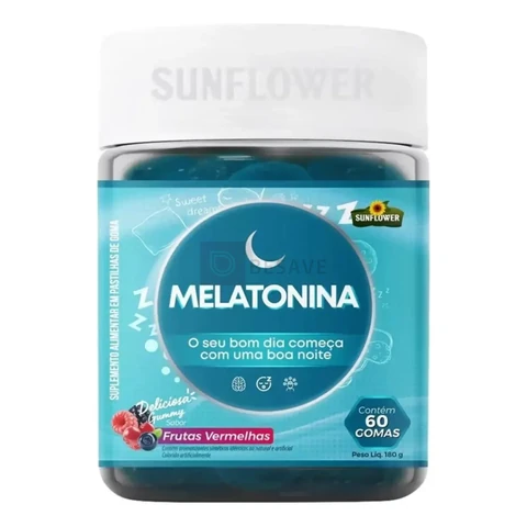 Suplemento em goma Sunflower Gummies Melatonina de Melatonina Sunflower