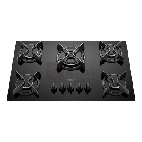 Cooktop 5 Bocas Dako Supreme Com Tripla Chama Preto Bivolt Preto