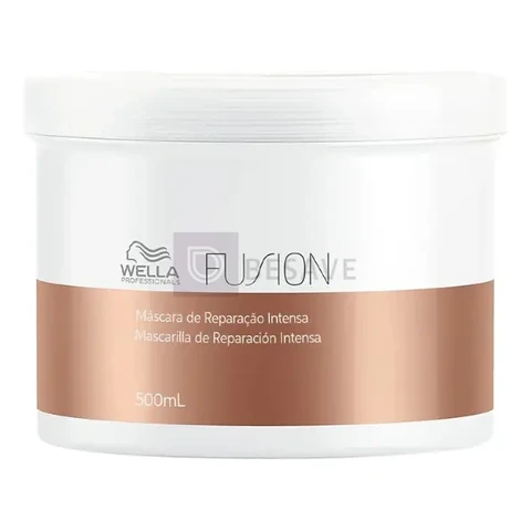 Máscara Wella Fusion Reconstrutora 500ml Cabelo Forte e Revitalizado