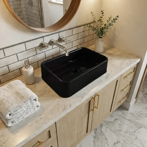 Cuba De Apoio Plástico Polietileno Banheiro Ou Lavabo Torino