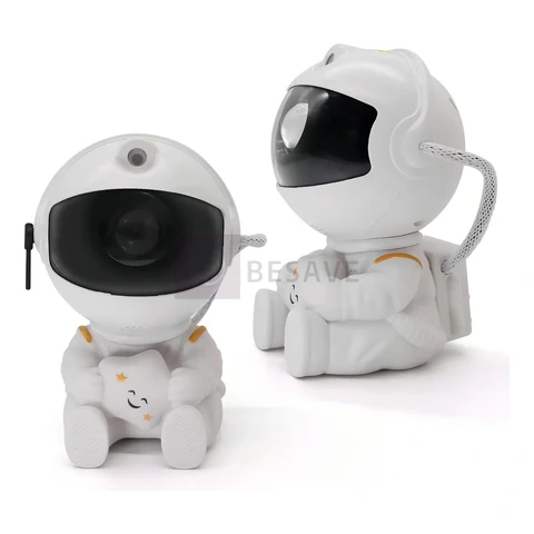 Astronauta de Galáxia e Estrelas LED Com Controle Remoto USB