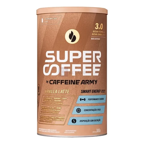 Supercoffee 3.0 380g Super Coffee Caffeine Army Sabor Baunilha