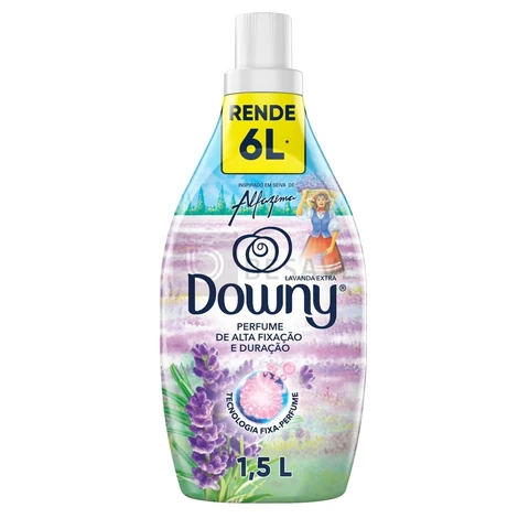 Amaciante de Roupa Concentrado Downy, Seiva de Alfazema, 1,5L
