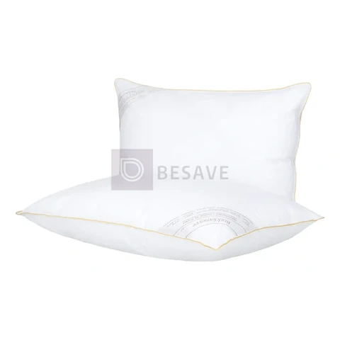 Kit Travesseiro 50x70cm Buddemeyer Toque de Pluma Algodão Branco 2 peças