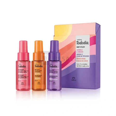 Kit Natura Tododia Body Splash Miniaturas Verão (3 Unidades)