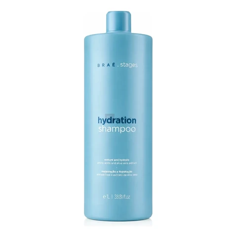 Braé Stages Hydration Shampoo 1l Hidratação Brilho Intenso