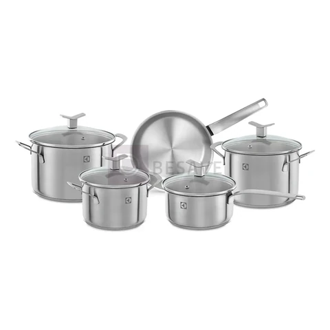 Electrolux Jogo de Panelas em Inox com 5 Peças Design com Fundo Triplo