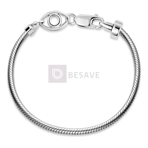 Pulseira Life Olho Em Prata 925