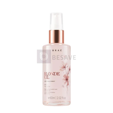 Óleo Capilar BRAÉ Blonde Oil 60ml - Brilho Intenso e Maciez, Controle de Frizz e Pontas Duplas, Fragrância Sofisticada