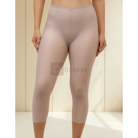 Legging Modeladora Capri Segunda Pele Em Microfibra Bruvi