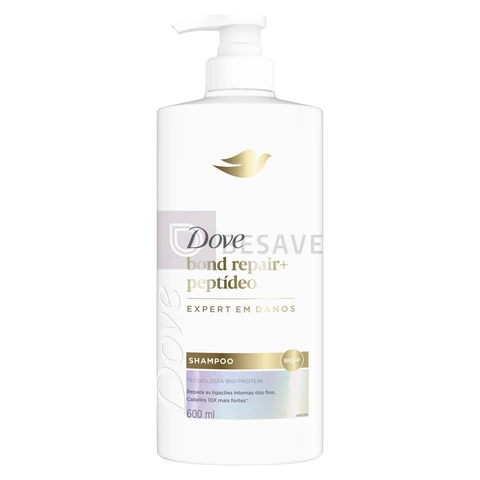 Dove Shampoo Bond Intense Repair + Peptídeo 600ml Pump