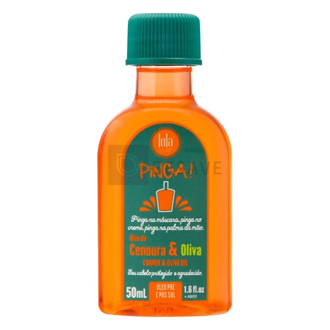 Pinga Cenoura e Oliva Óleo 50ml, Lola Cosmetics