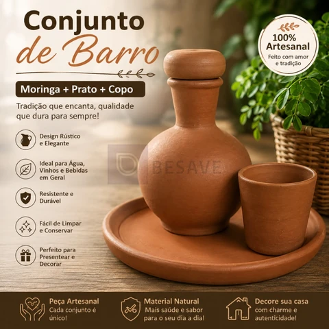 Moringa de Barro Artesanal