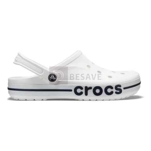 Sandália Crocs Bayaband Clog White/navy