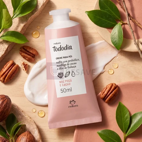 Natura Tododia Noz Pecã E Cacau Hidratante Creme Pés 50ml
