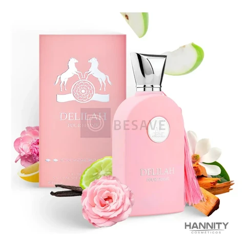 Perfume Delilah Árabe Maison Alhambra Pour Feminino 100ml Hannity Cosmeticos