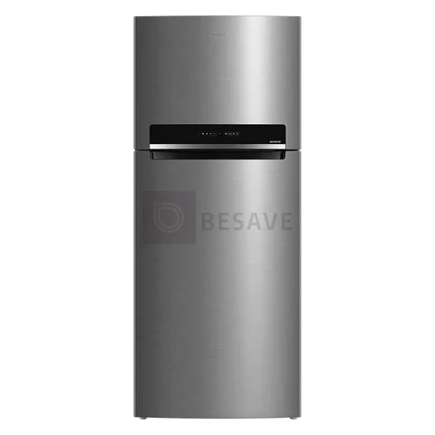 Geladeira Frost Free Midea 473 Litros MDRT611EVA461 Duplex Inverter Turbo freezer Inox