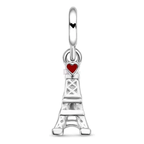 Pingente Life Viagem Torre Eiffel Love Em Prata 925