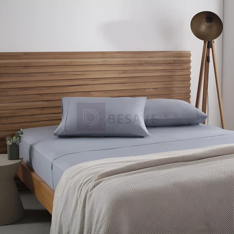 Jogo De Cama Queen Buddemeyer Cotton Essential Cor Azul