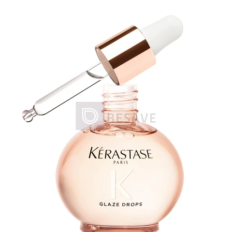 Kérastase Gloss Absolu Glaze Drops – Finalizador para Todos os Tipos de Cabelos com Tendência ao Frizz, com Óleo de Rosa Silvestre – Potencializa Brilho, Elasticidade e Maciez 45ml