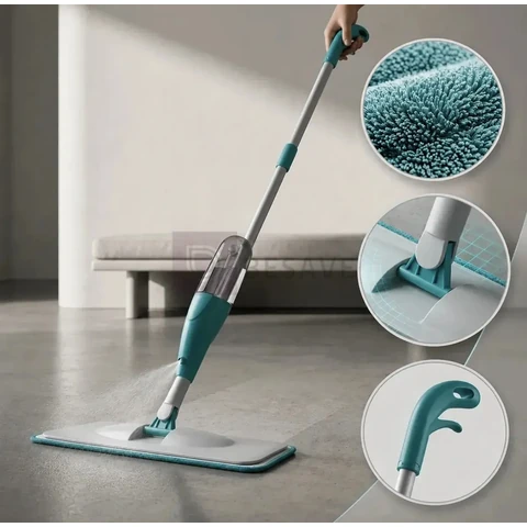 Mop Spray Com Reservatório Esfregão Vassoura Mágica Refil Wow World Of Wonders